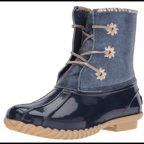 Jack Rogers Shoes - Jack Rogers ‘Chloe’ metallic blue boots